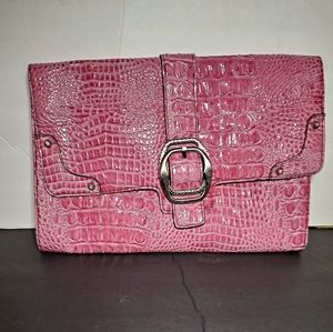 Pink bubblegum clutch